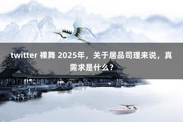 twitter 裸舞 2025年，关于居品司理来说，真需求是什么？