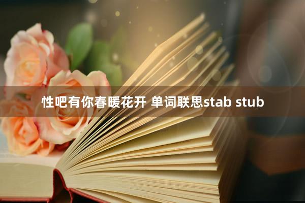 性吧有你春暖花开 单词联思stab stub