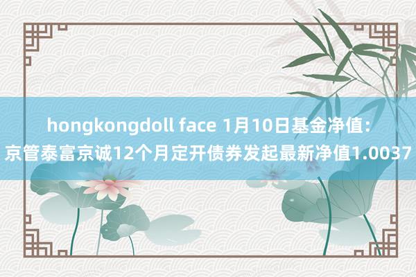 hongkongdoll face 1月10日基金净值：京管泰富京诚12个月定开债券发起最新净值1.0037