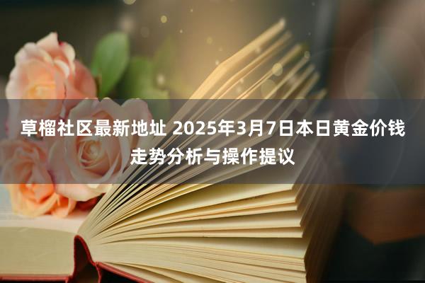 草榴社区最新地址 2025年3月7日本日黄金价钱走势分析与操作提议