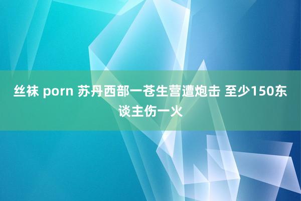 丝袜 porn 苏丹西部一苍生营遭炮击 至少150东谈主伤一火