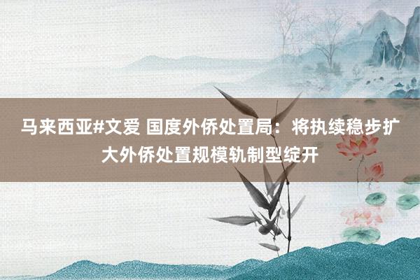 马来西亚#文爱 国度外侨处置局：将执续稳步扩大外侨处置规模轨制型绽开