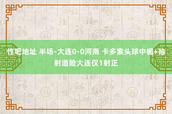 性吧地址 半场-大连0-0河南 卡多索头球中楣+抽射造险大连仅1射正