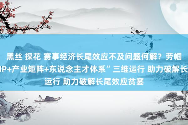 黑丝 探花 赛事经济长尾效应不及问题何解？劳帼龄：“赛事IP+产业矩阵+东说念主才体系”三维运行 助力破解长尾效应贫窭